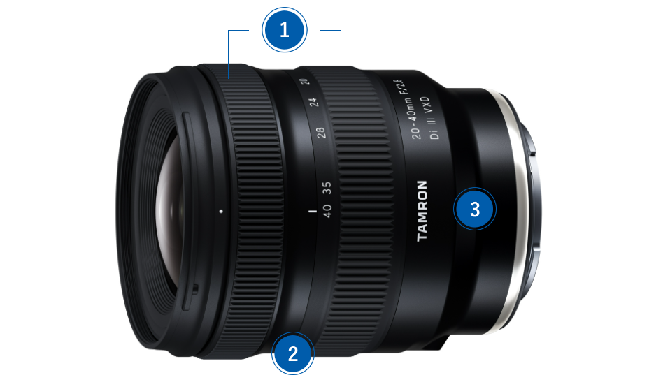 TAMRON 20-40mm F/2.8 Di III VXD (דגם A062) TAMRON 20-40mm F/2.8 Di III VXD (דגם A062)